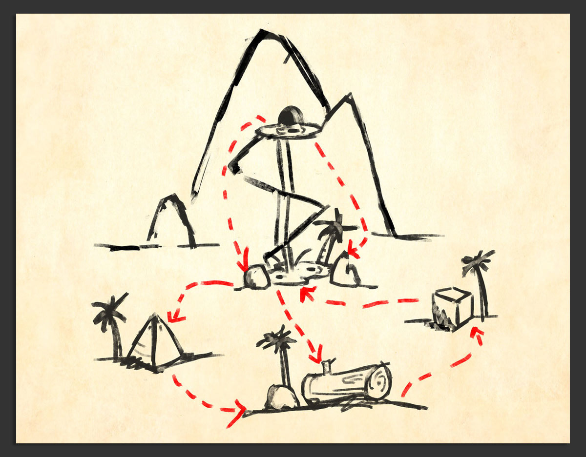 Square's Conspiracy Map - Concept