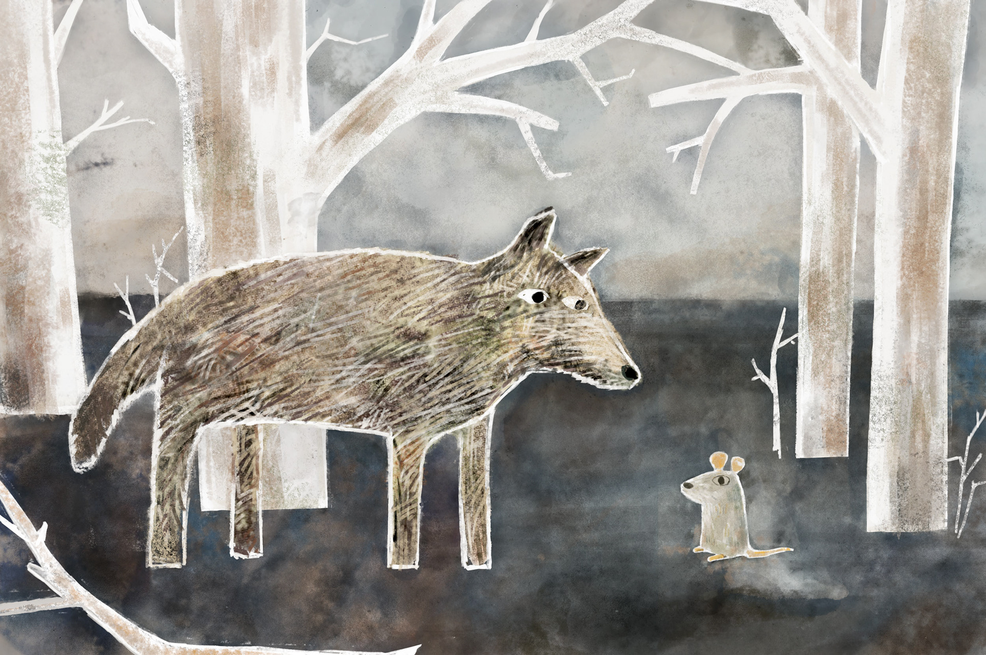 Wolf and Mouse Book - Concept