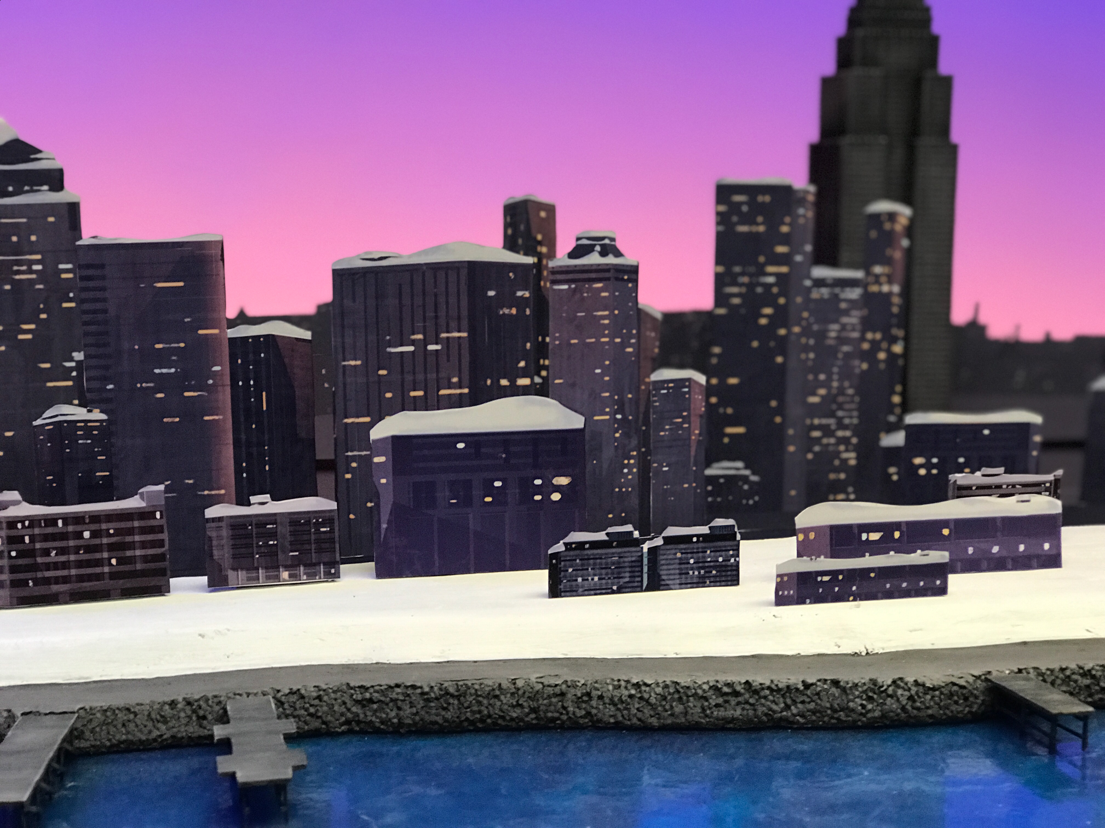 New York Skyline - on set photo