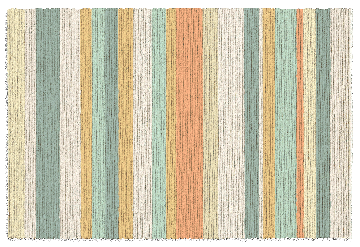 Triangle's small rug - mockup