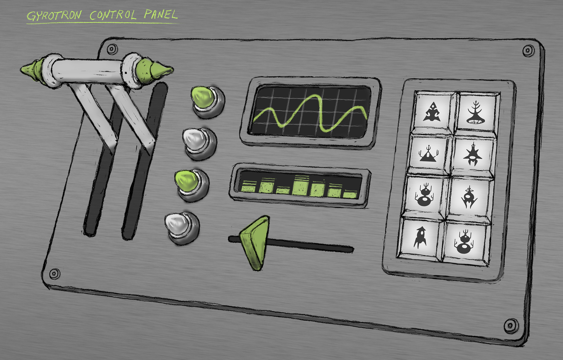Gyrotron Control Panel 2 - concept drawing