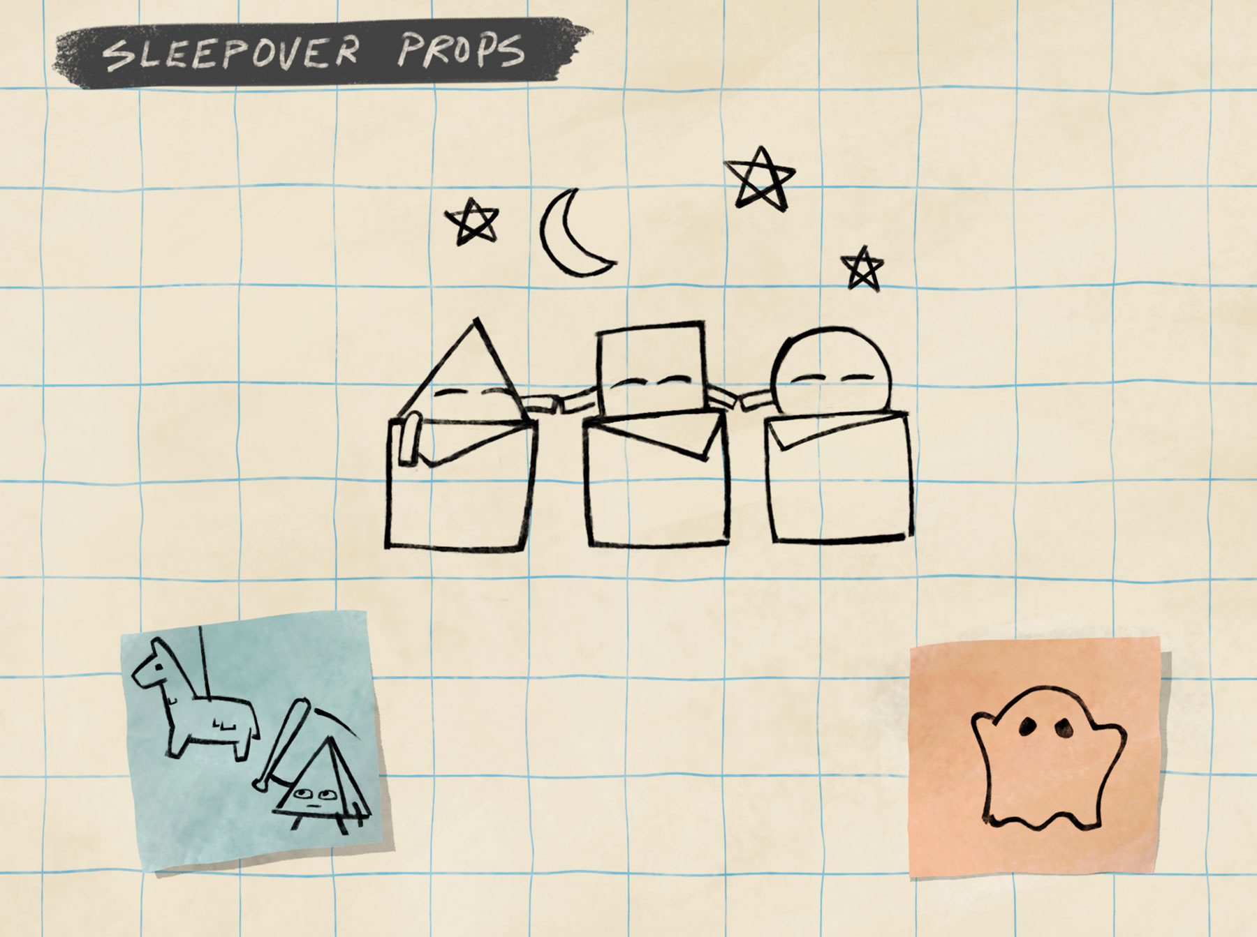 Sleepover Drawing - Concept
