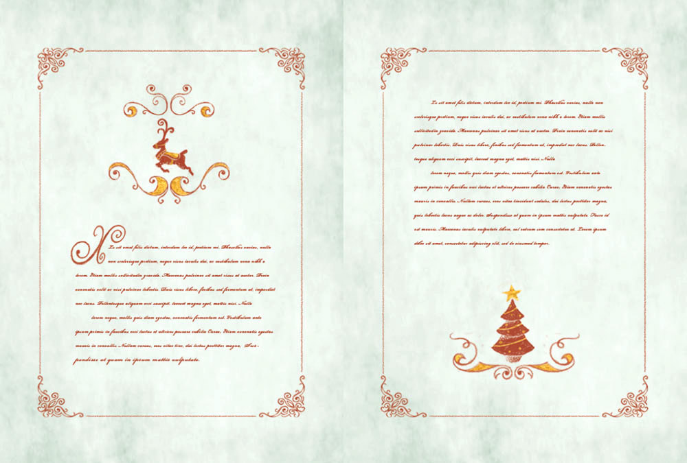 Santa's Storybook - inside pages - mockup