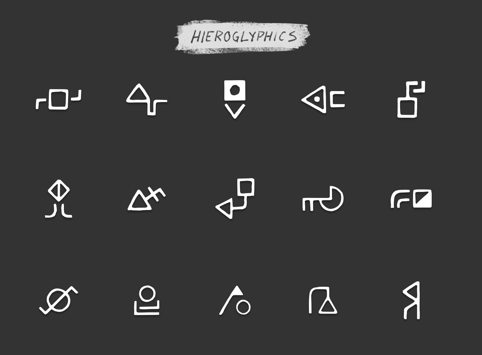 Hieroglyphics design concept