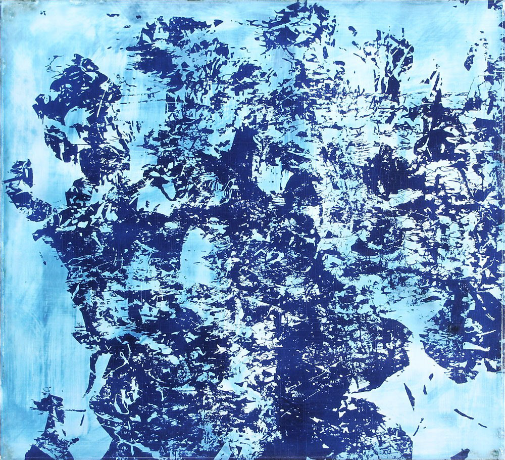 Digital Assemblage 2f1c2a | cyanotype | 32 x 36