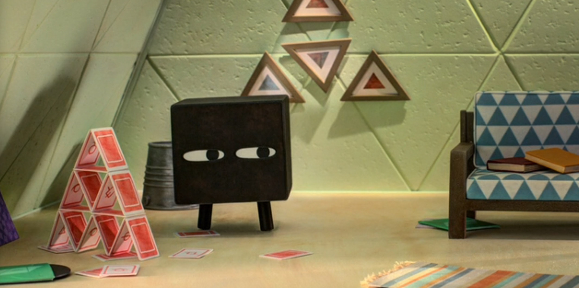 Square with Playing Cards