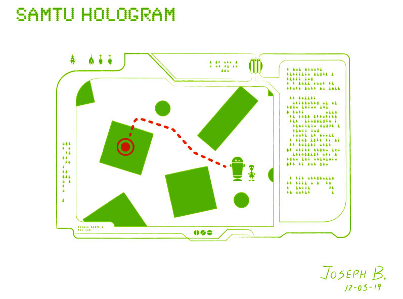 SAMTU Hologram - mockup
