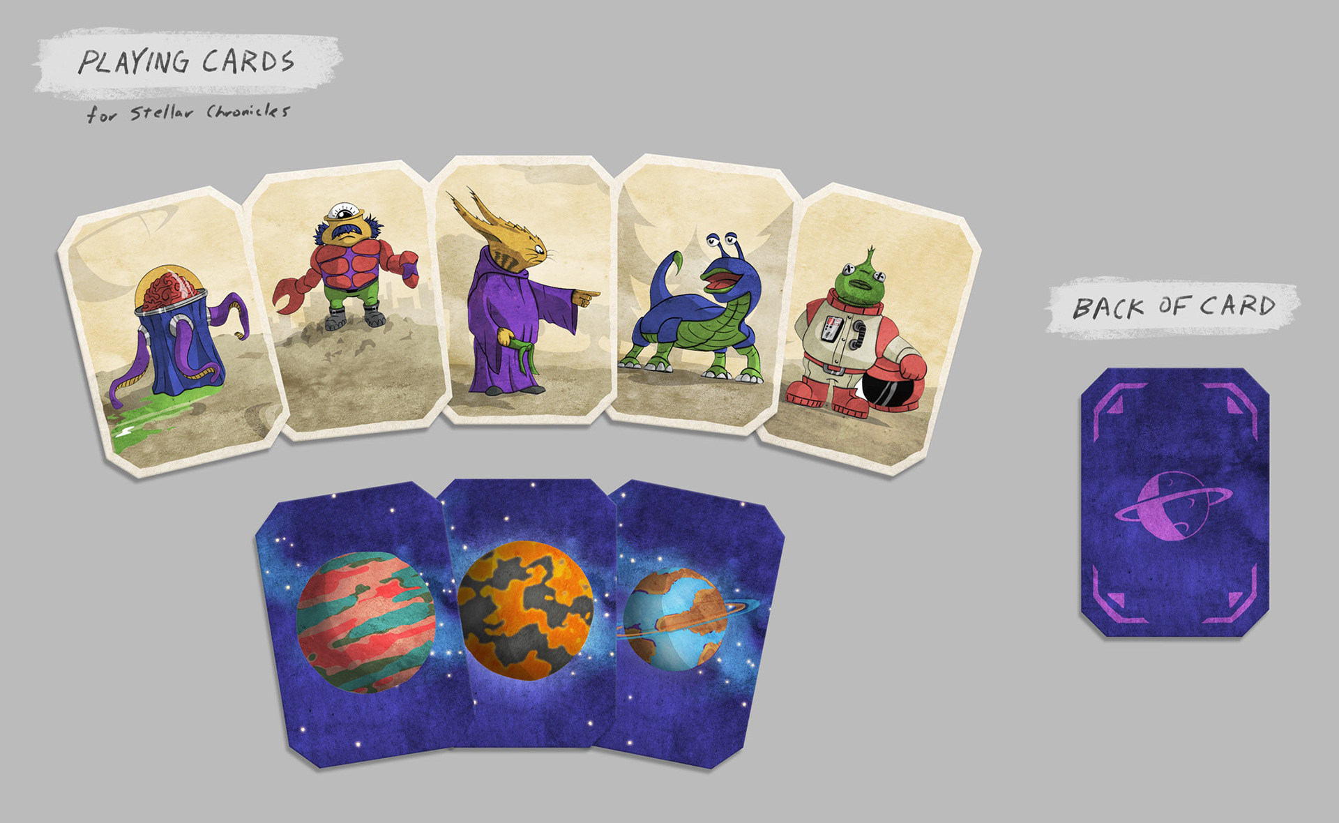 Playing card designs mockup