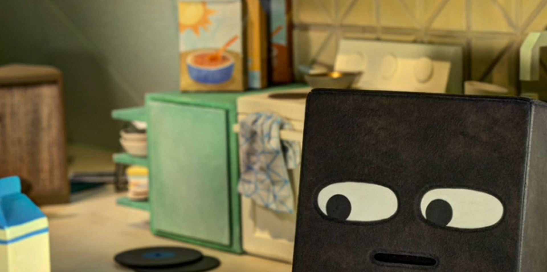 Square with Cereal Boxes