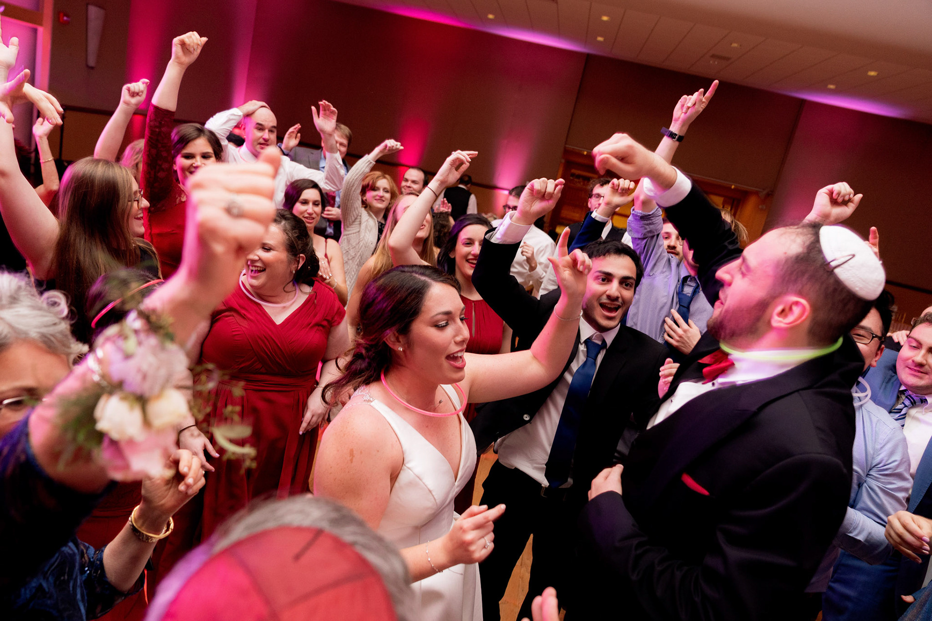 Wedding of Rebecca and Elliot at Beth Tfiloh in Pikesville, MD on Sunday, December 12, 2021.