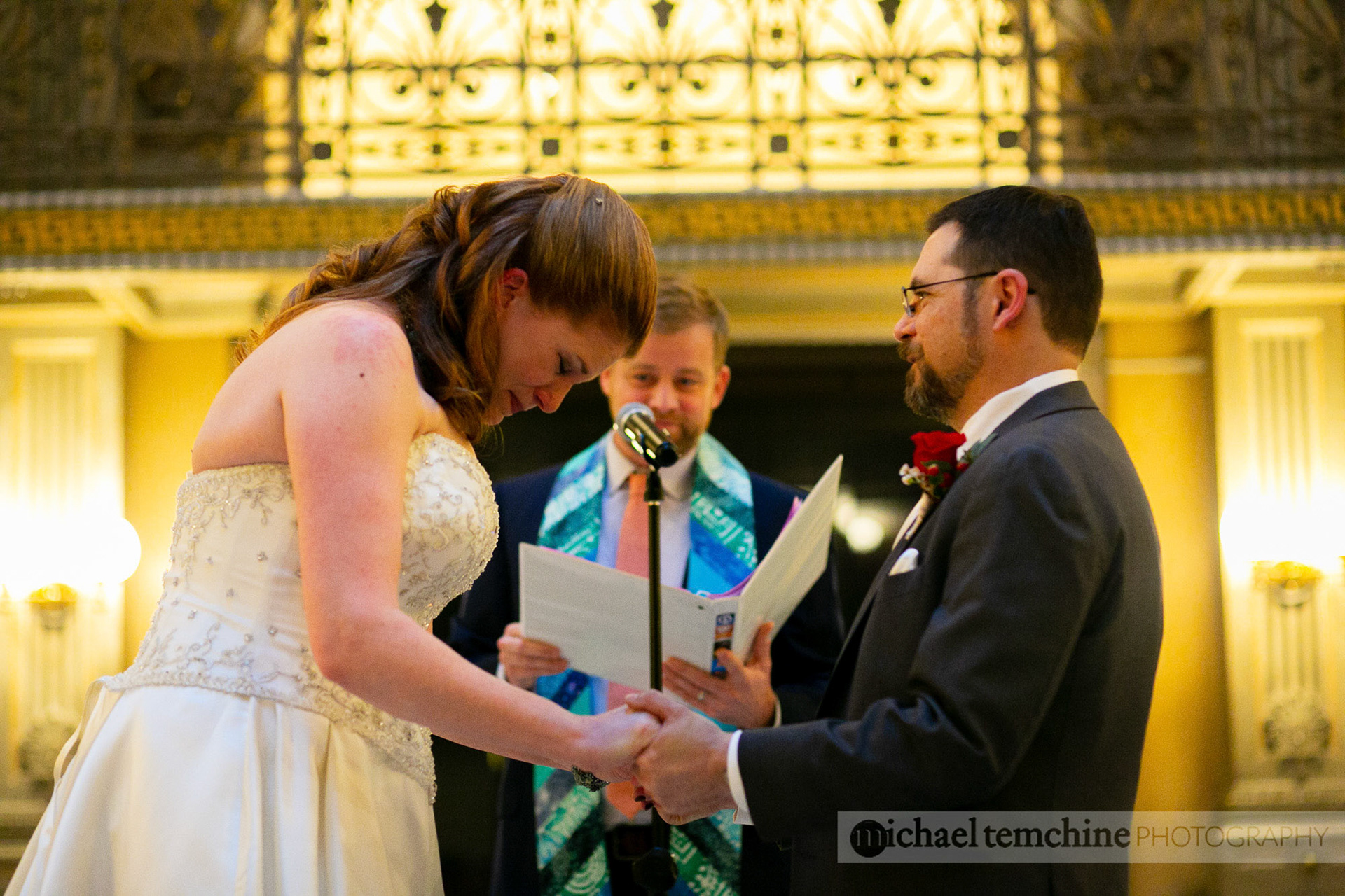 Denise and Sylvain's Peabody Institute wedding on March 2, 2019 in Baltimore, MD