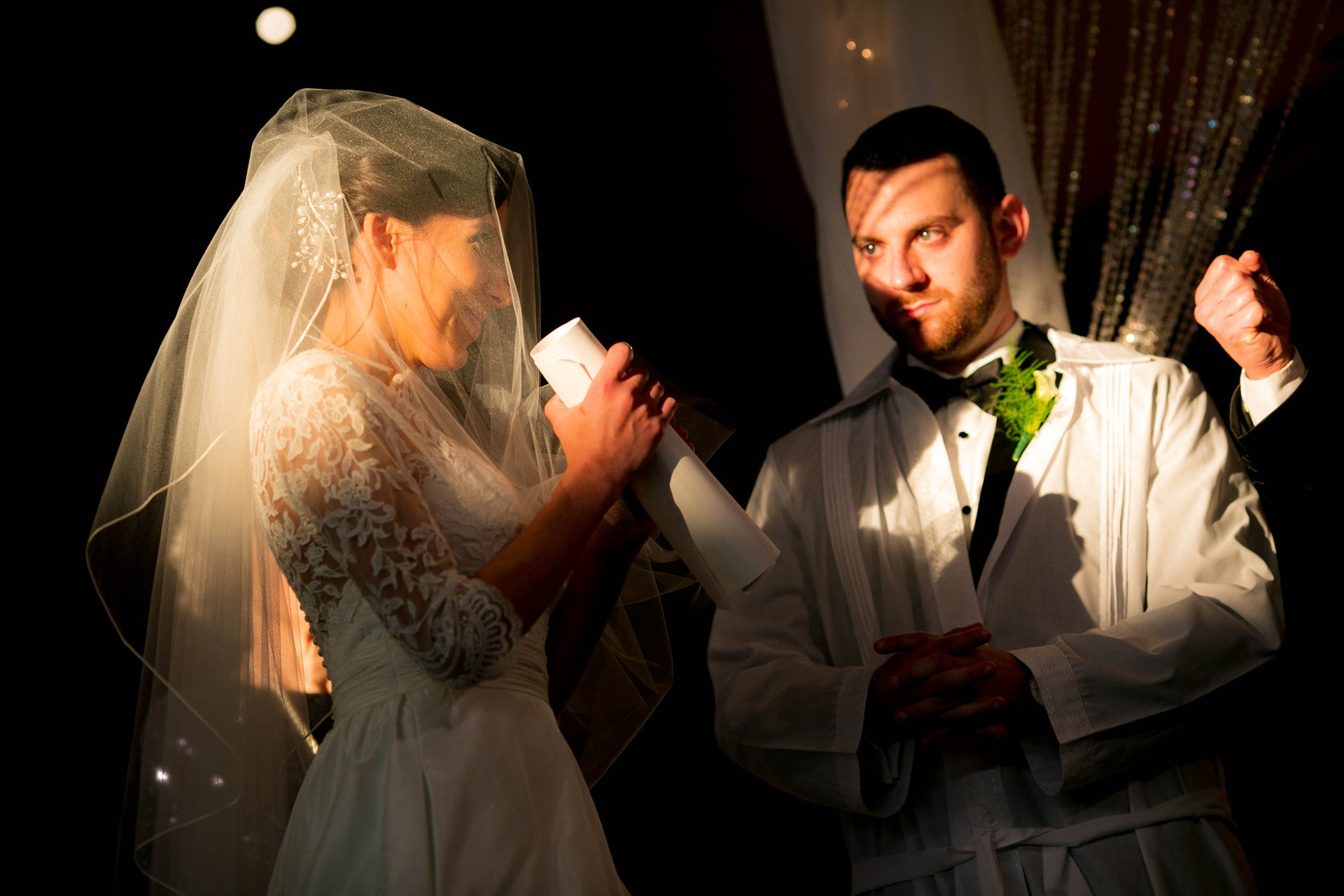 Belen and Barry wed at Beth Tfiloh on Sunday, October 7, 2018.