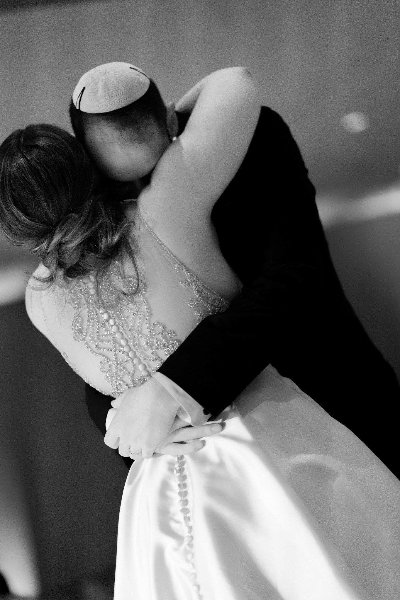 Wedding of Rebecca and Elliot at Beth Tfiloh in Pikesville, MD on Sunday, December 12, 2021.