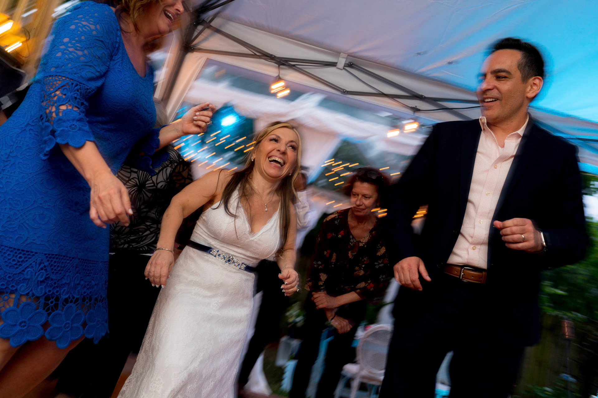 Marina and Mike’s intimate wedding at their home in Arlington, VA.