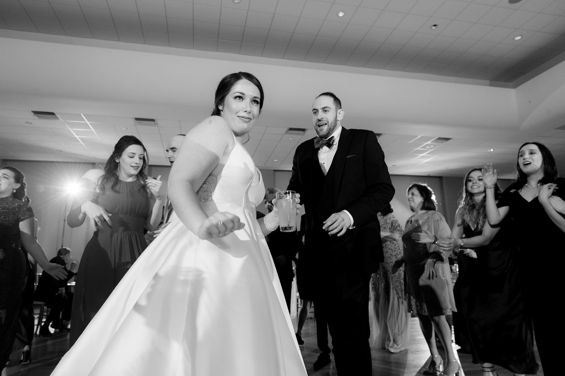 Wedding of Rebecca and Elliot at Beth Tfiloh in Pikesville, MD on Sunday, December 12, 2021.