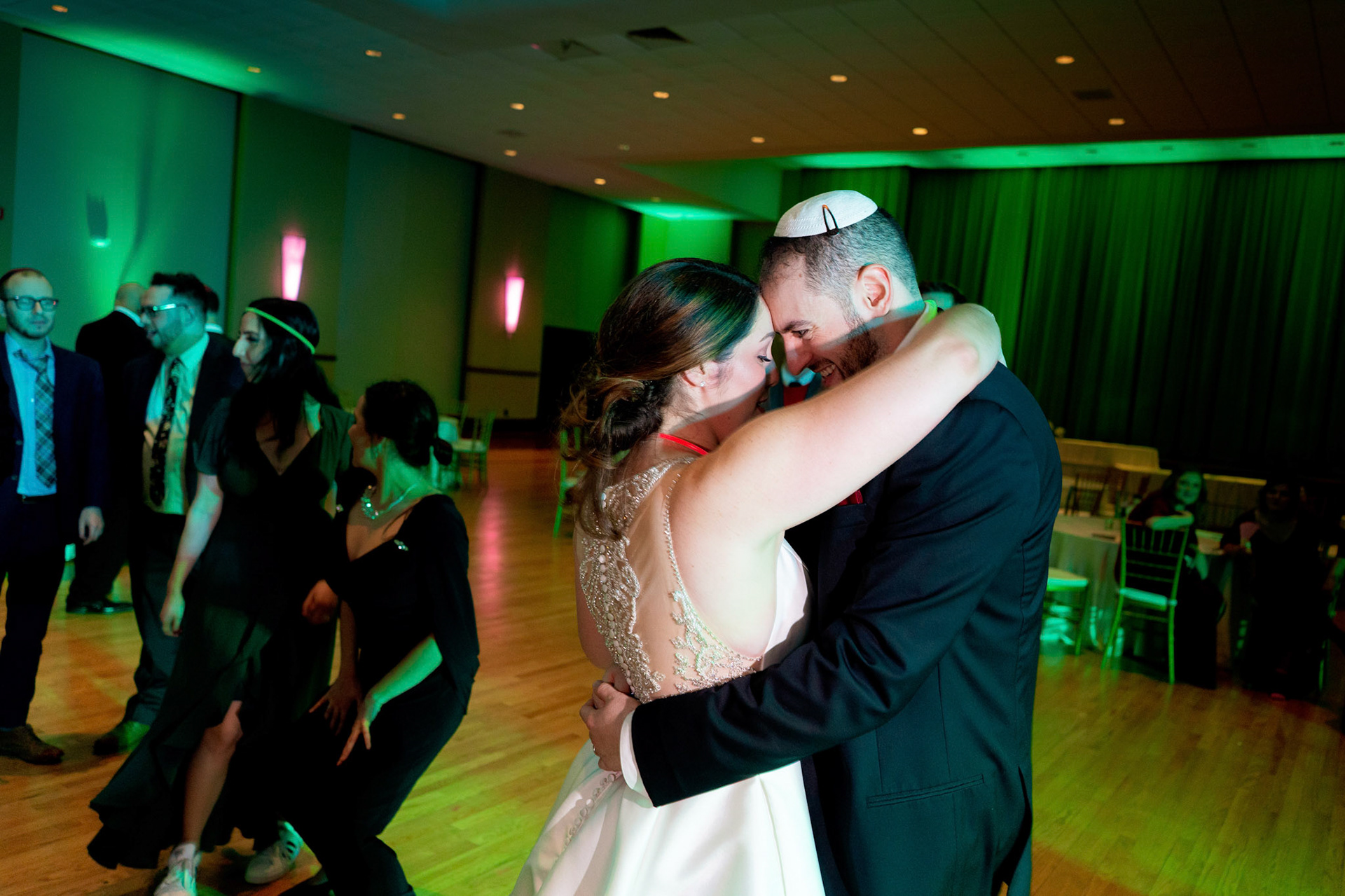 Wedding of Rebecca and Elliot at Beth Tfiloh in Pikesville, MD on Sunday, December 12, 2021.