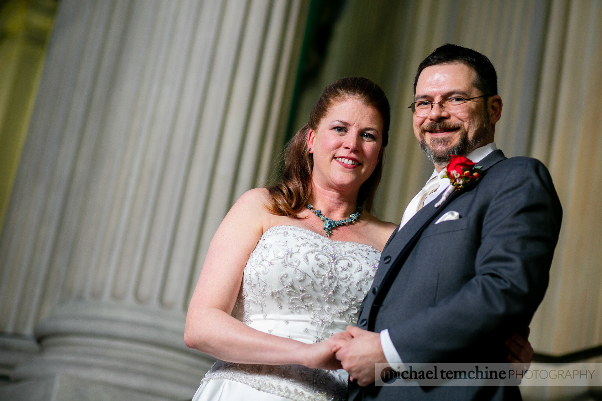 Denise and Sylvain's Peabody Institute wedding on March 2, 2019 in Baltimore, MD