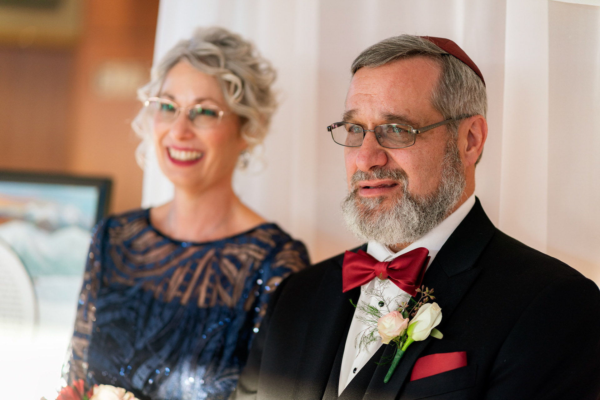 Wedding of Rebecca and Elliot at Beth Tfiloh in Pikesville, MD on Sunday, December 12, 2021.