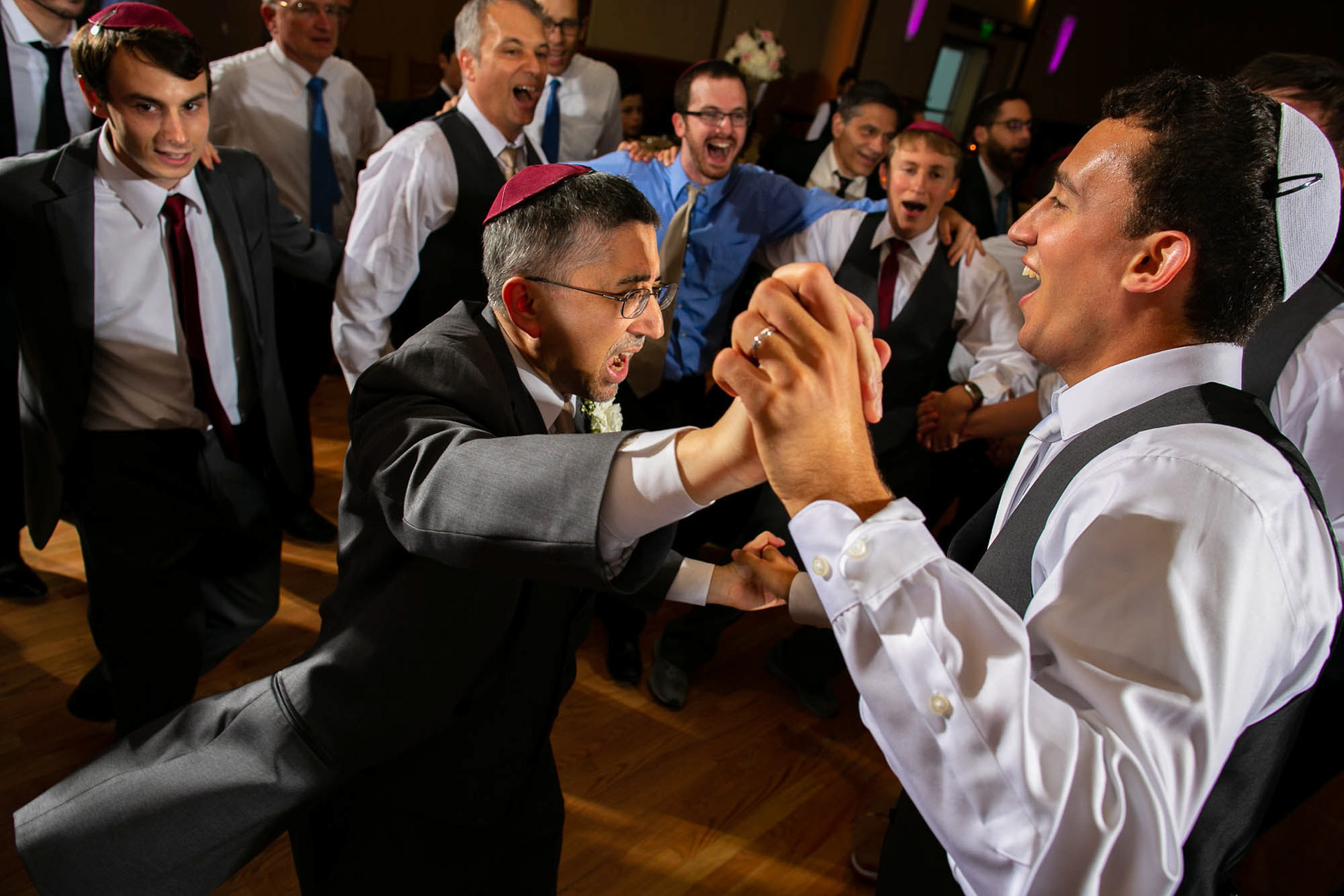 Arienne and Avi wed at Beth Tfiloh on Sunday, June10, 2018.