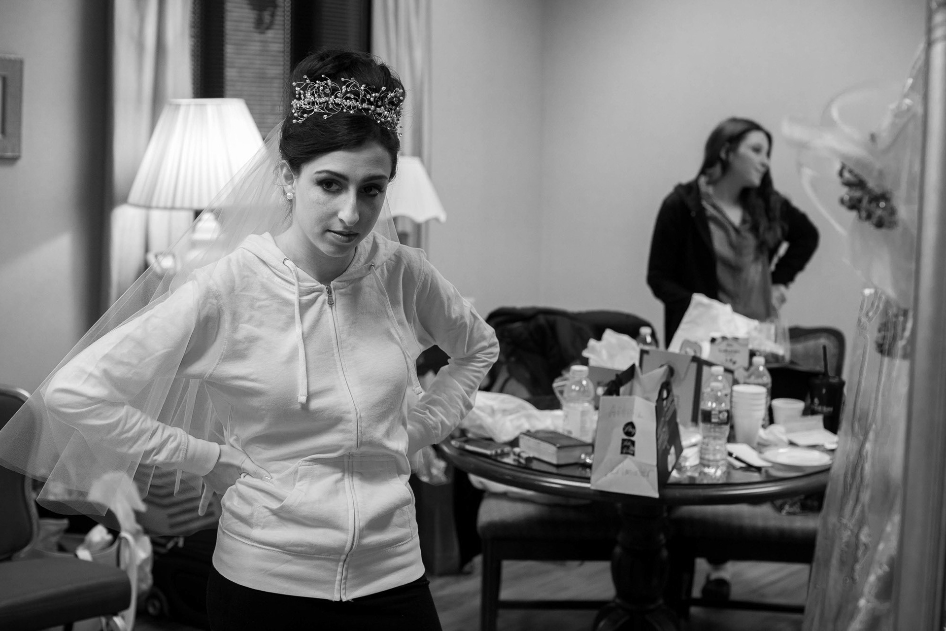 Modern Orthodox Jewish Wedding Grand Lodge Hunt Valley Baltimore Chosson Kallah Tish Bedeken Chuppah Party Portraits Spring Cloudy Rain Fran Berger