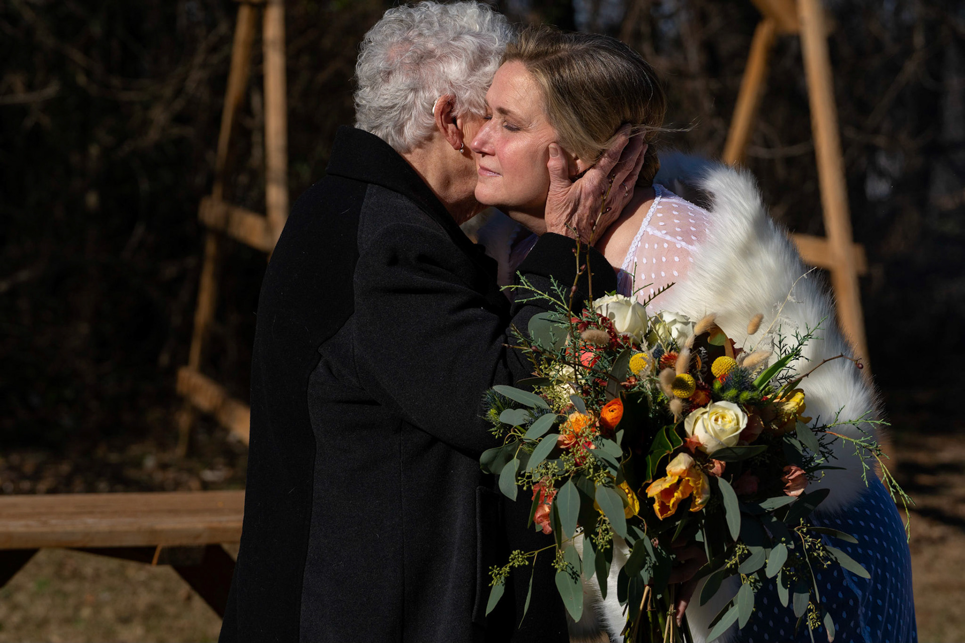 Sarah and Raj wed at their home in Parkton, MD on Sunday, December 27, 2020.