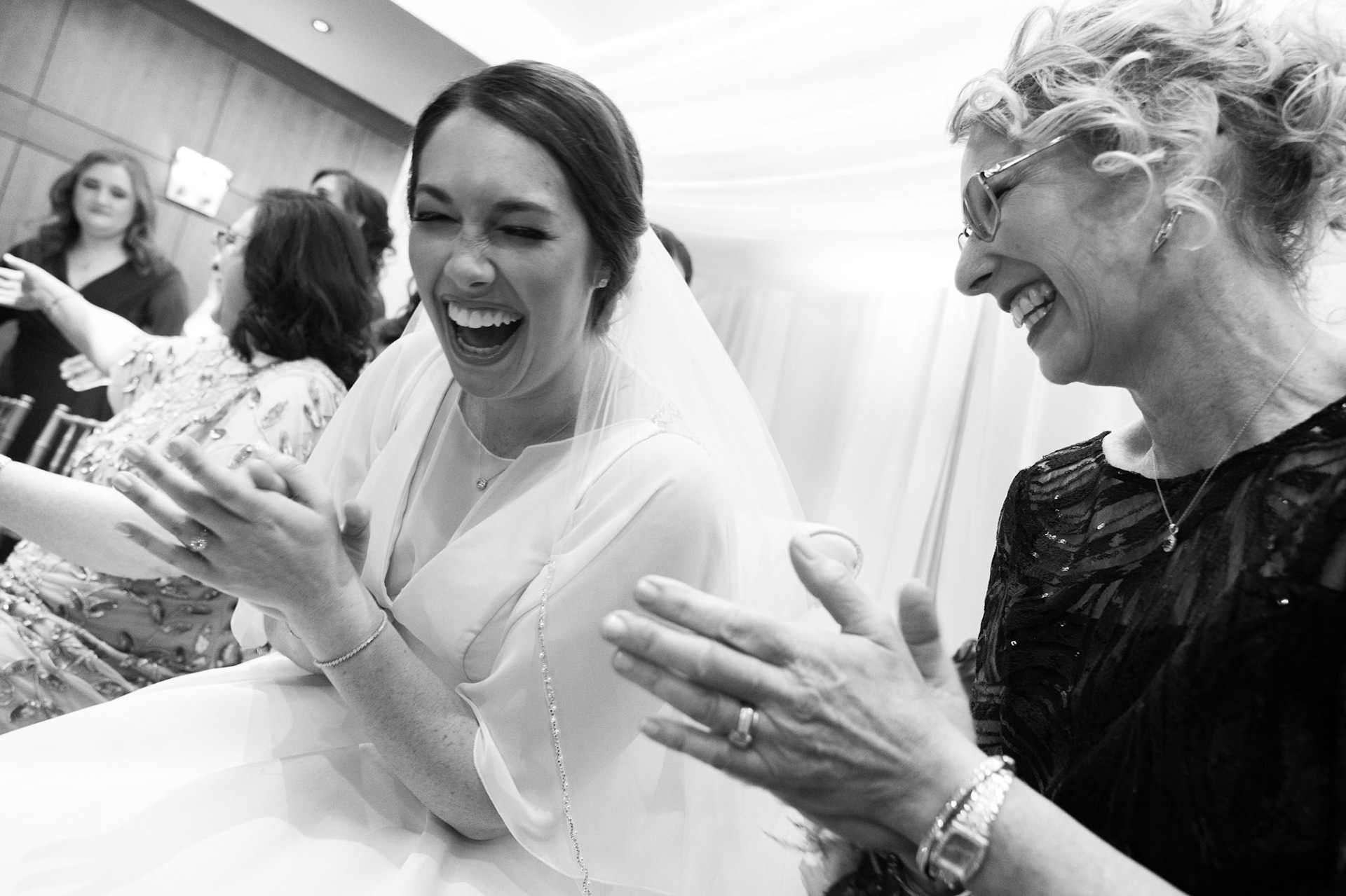 Wedding of Rebecca and Elliot at Beth Tfiloh in Pikesville, MD on Sunday, December 12, 2021.