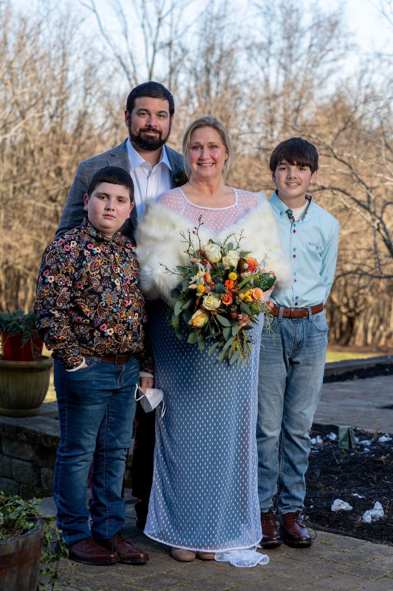 Sarah and Raj wed at their home in Parkton, MD on Sunday, December 27, 2020.