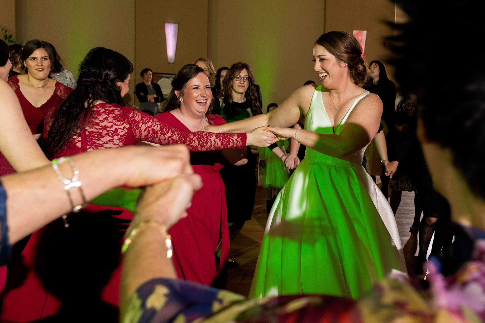 Wedding of Rebecca and Elliot at Beth Tfiloh in Pikesville, MD on Sunday, December 12, 2021.