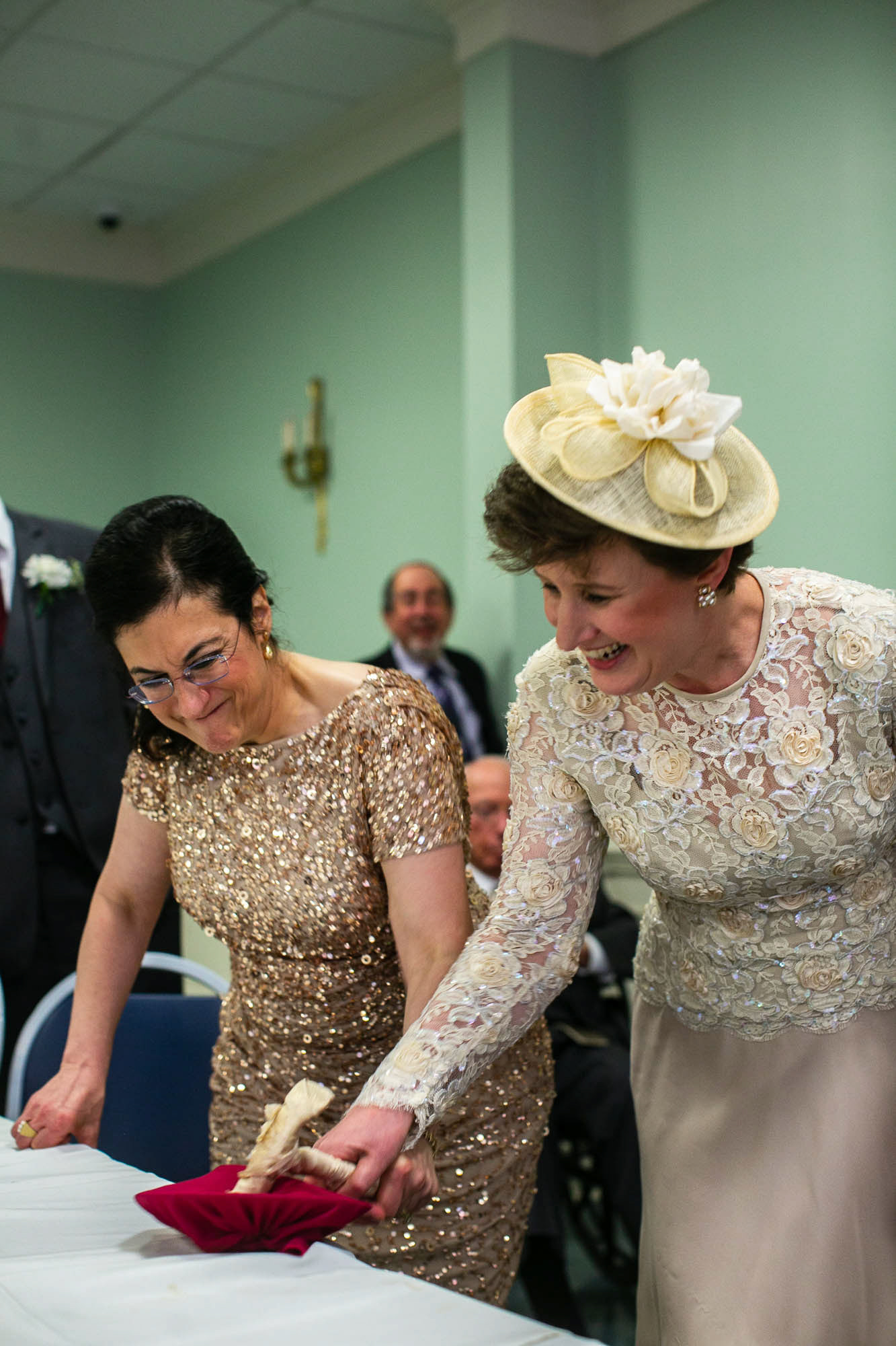 Arienne and Avi wed at Beth Tfiloh on Sunday, June10, 2018.