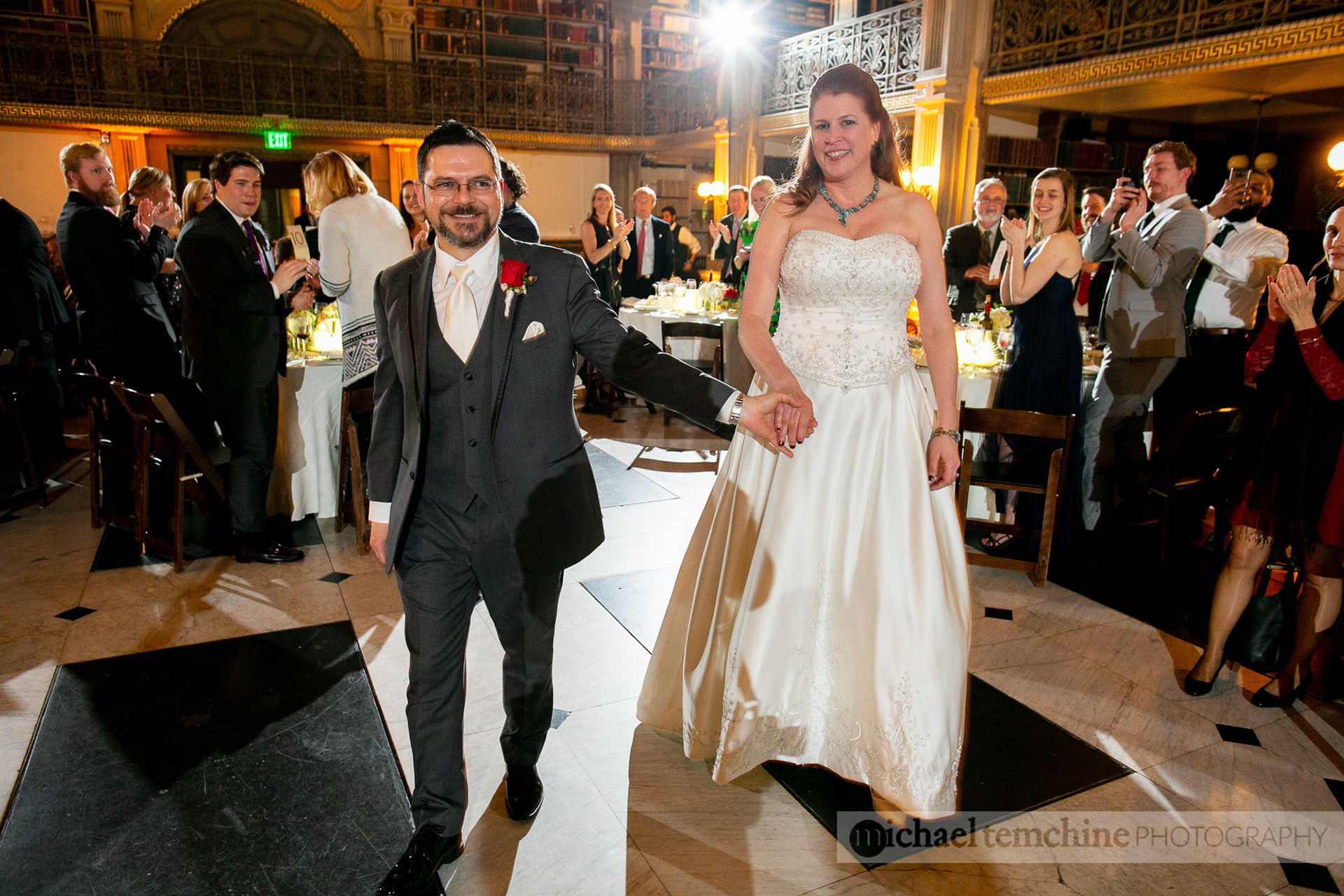 Denise and Sylvain's Peabody Institute wedding on March 2, 2019 in Baltimore, MD