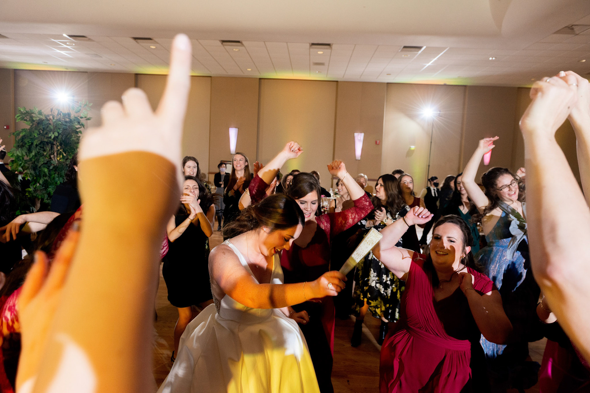 Wedding of Rebecca and Elliot at Beth Tfiloh in Pikesville, MD on Sunday, December 12, 2021.