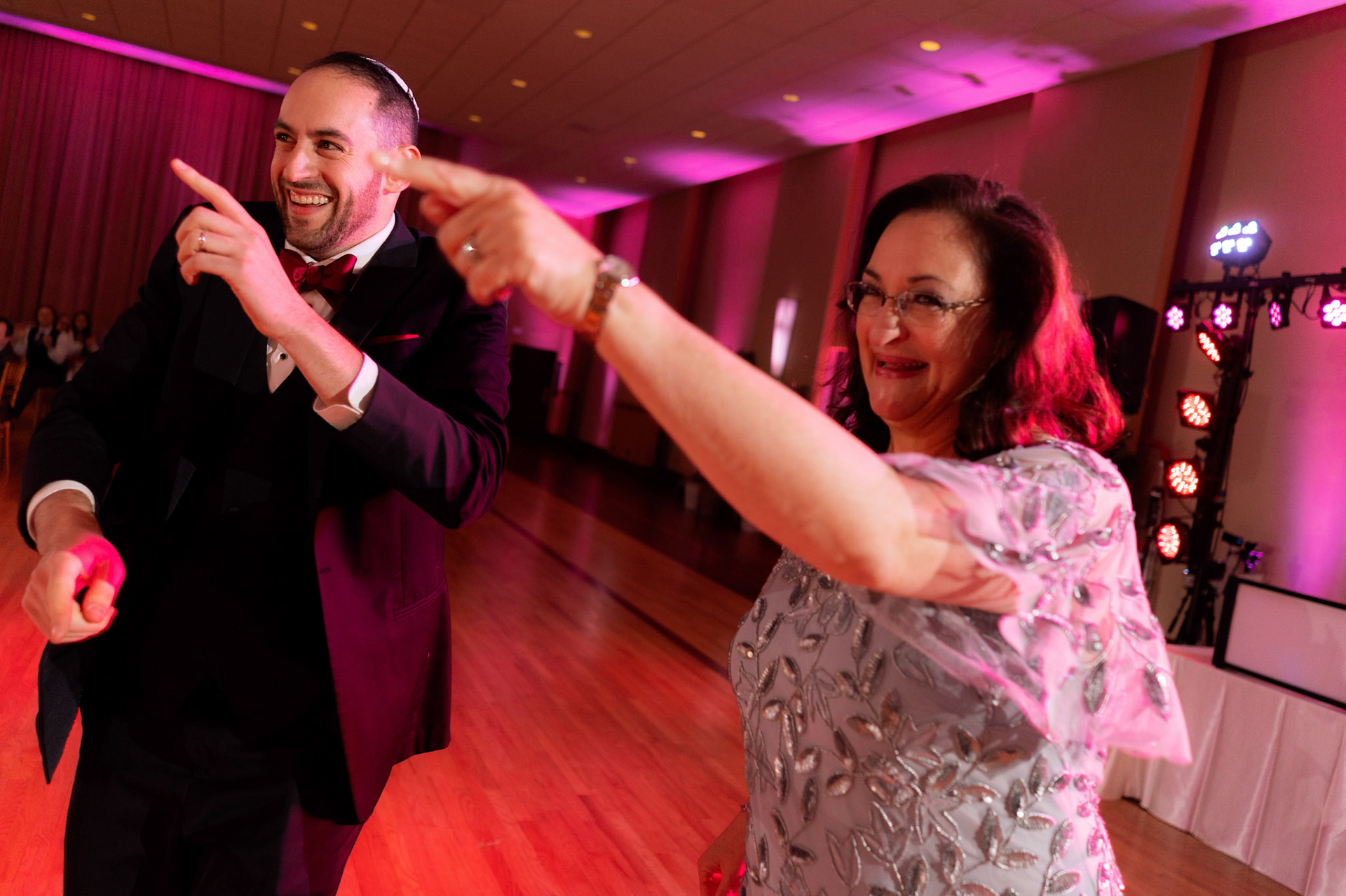 Wedding of Rebecca and Elliot at Beth Tfiloh in Pikesville, MD on Sunday, December 12, 2021.