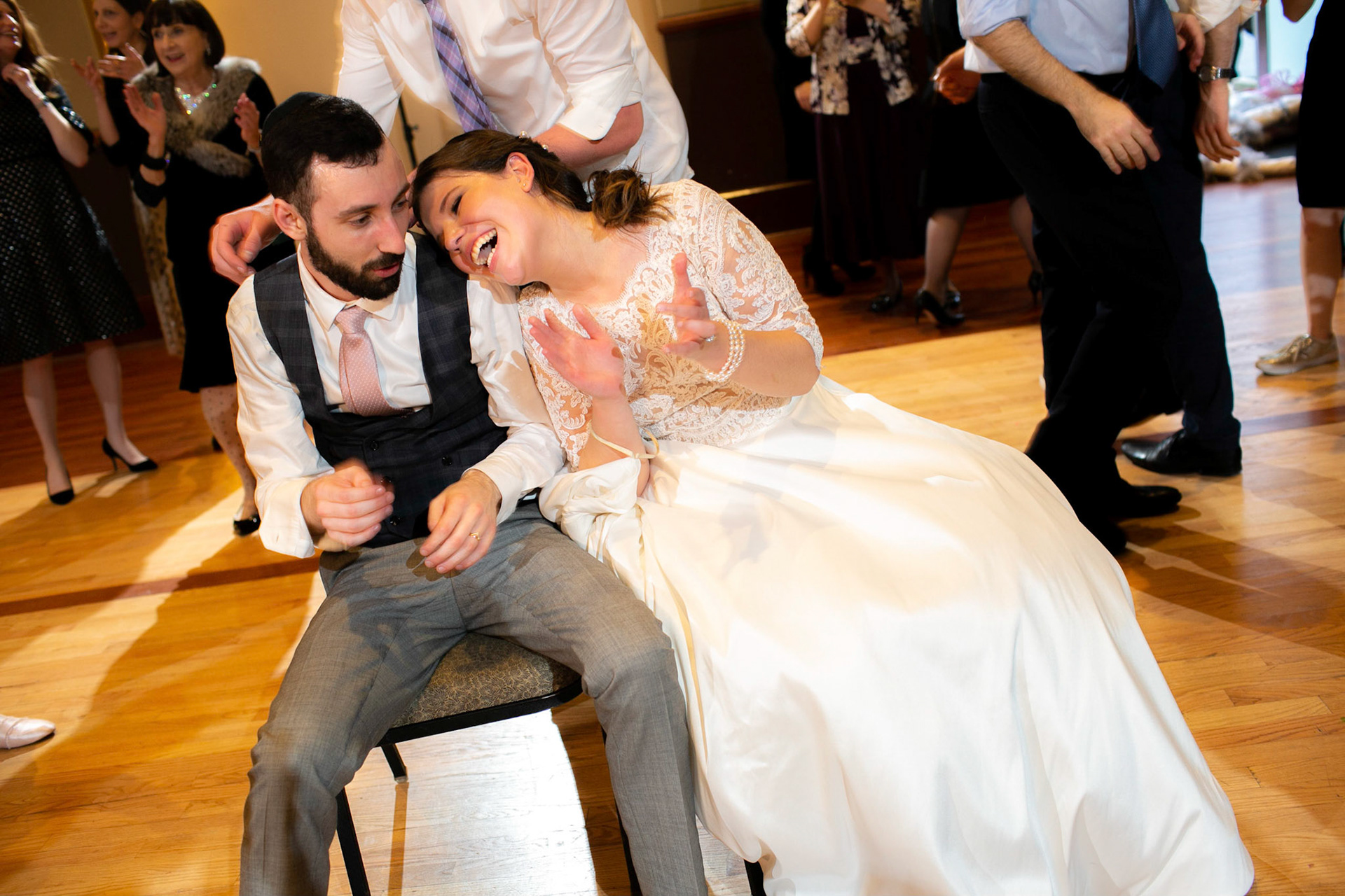 Alison and Shai wed at Beth Tfiloh in Baltimore, MD on Sunday, December 23, 2018.