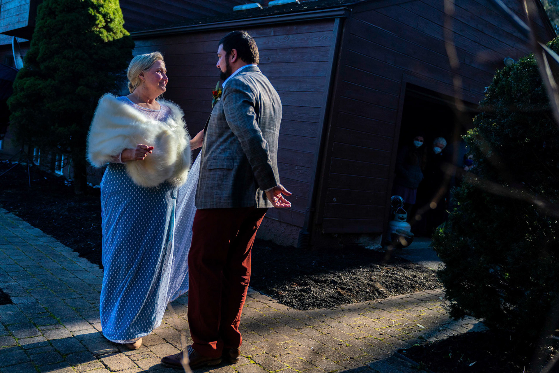Sarah and Raj wed at their home in Parkton, MD on Sunday, December 27, 2020.