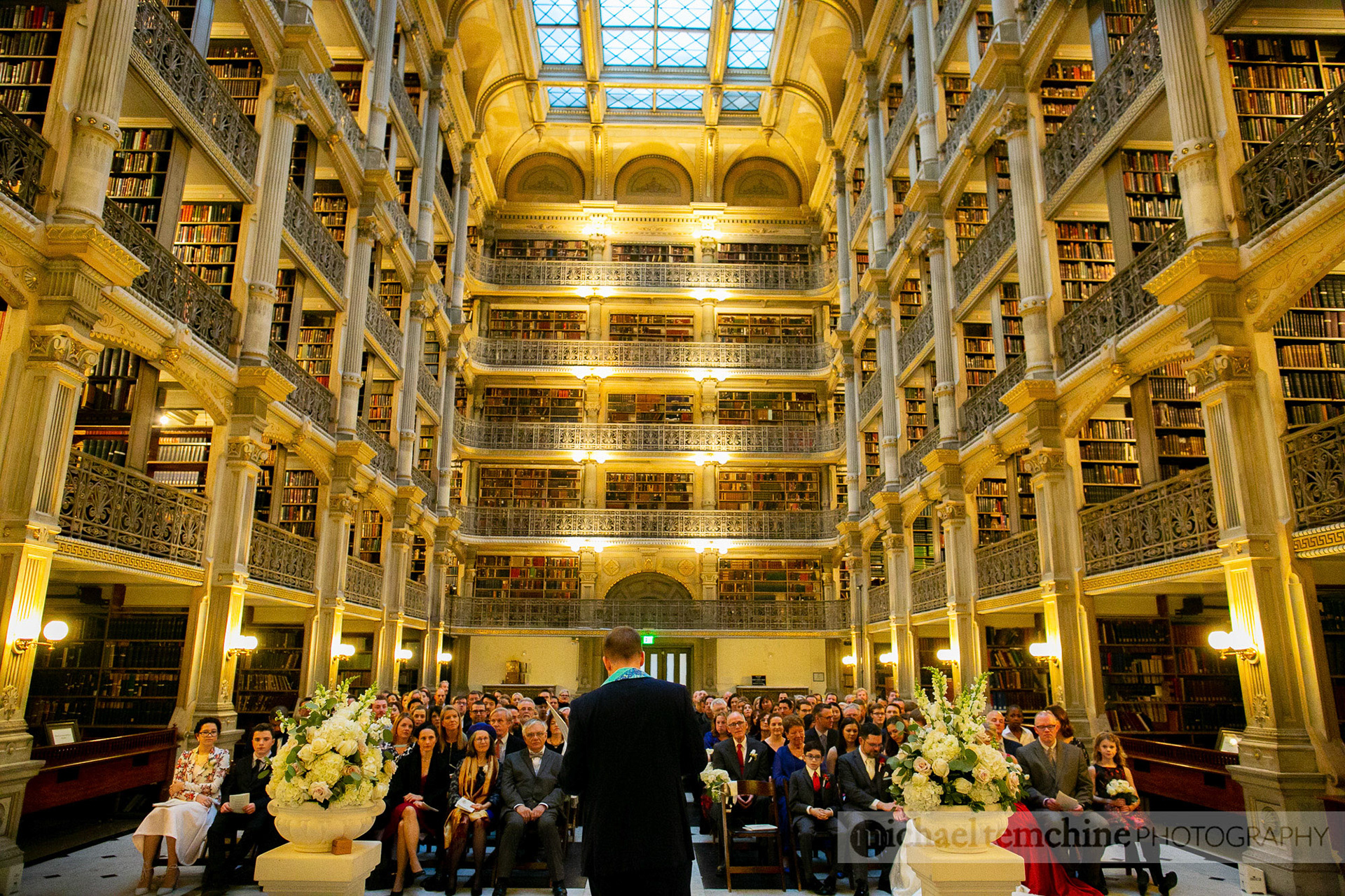 Denise and Sylvain's Peabody Institute wedding on March 2, 2019 in Baltimore, MD