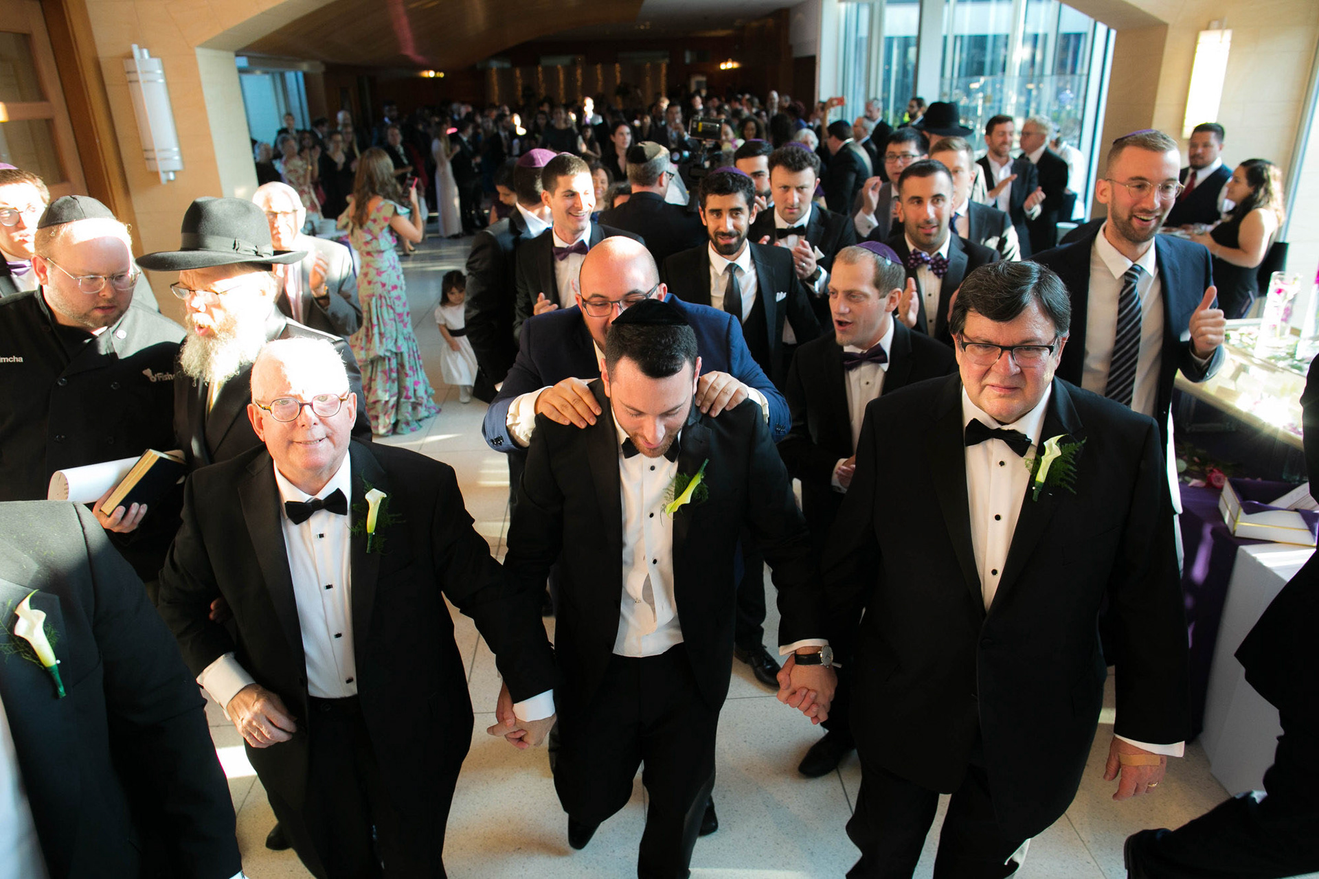 Belen and Barry wed at Beth Tfiloh on Sunday, October 7, 2018.