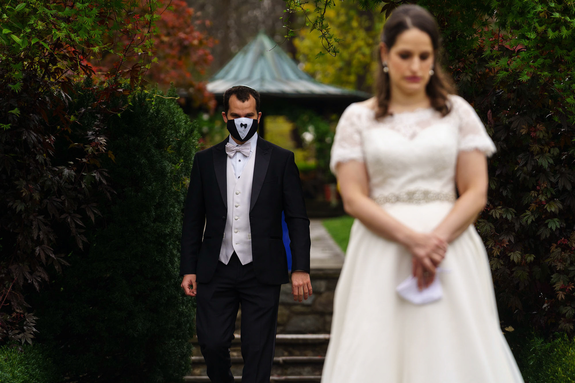 Shoshana and Dani wed at Brookside Gardens in Wheaton, MD on Sunday, November 1, 2020.
