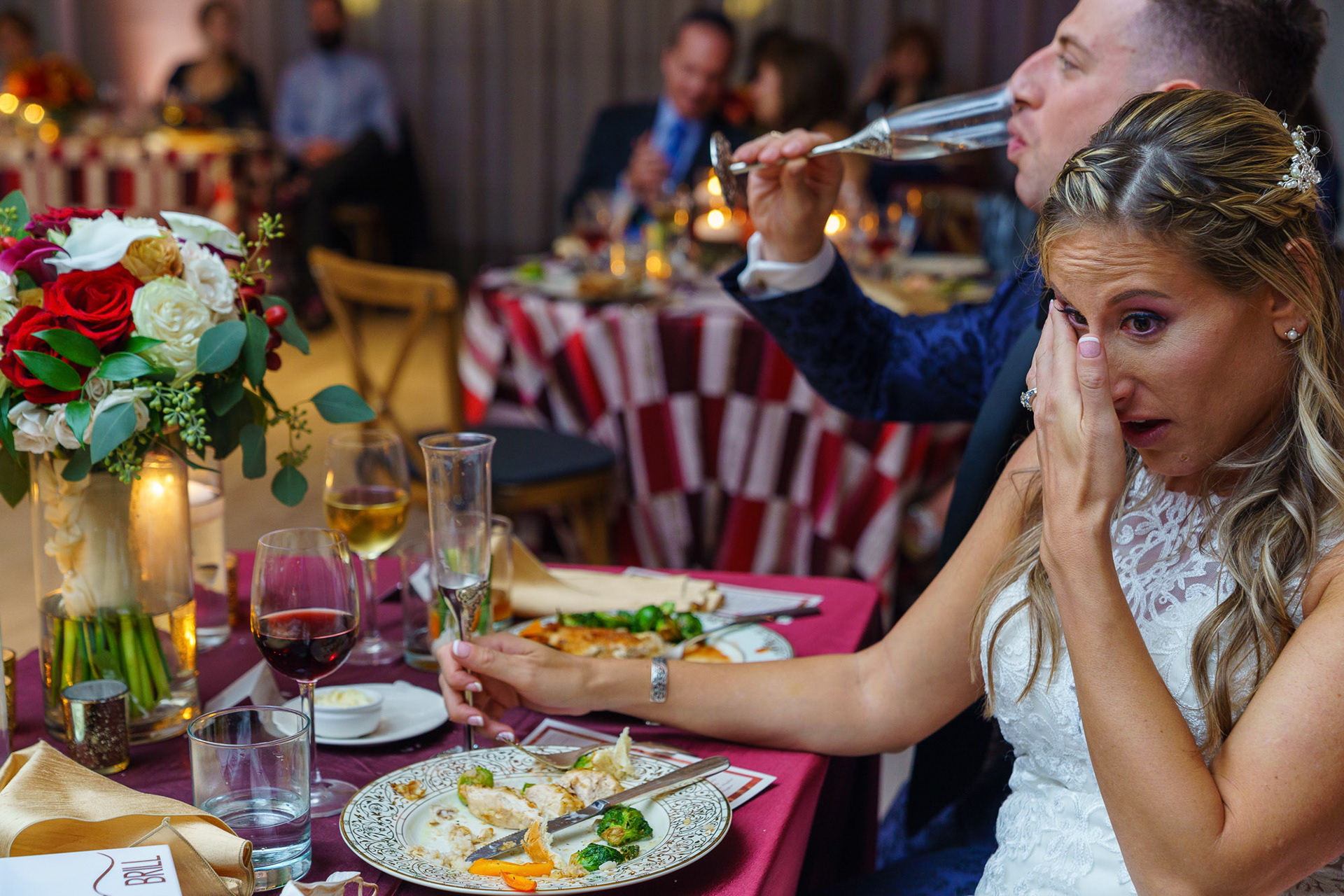Melissa and Lee get married at Chizuk Amuno Congregation in Baltimore, MD on Saturday, November 7, 2020.