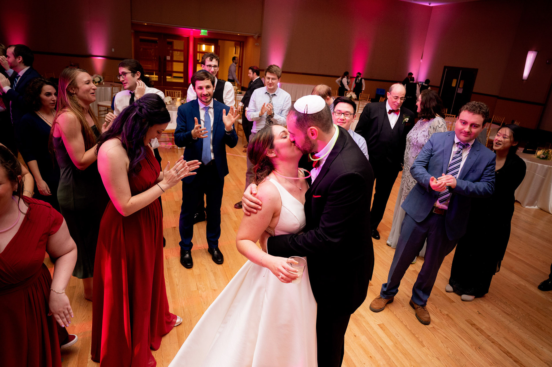 Wedding of Rebecca and Elliot at Beth Tfiloh in Pikesville, MD on Sunday, December 12, 2021.