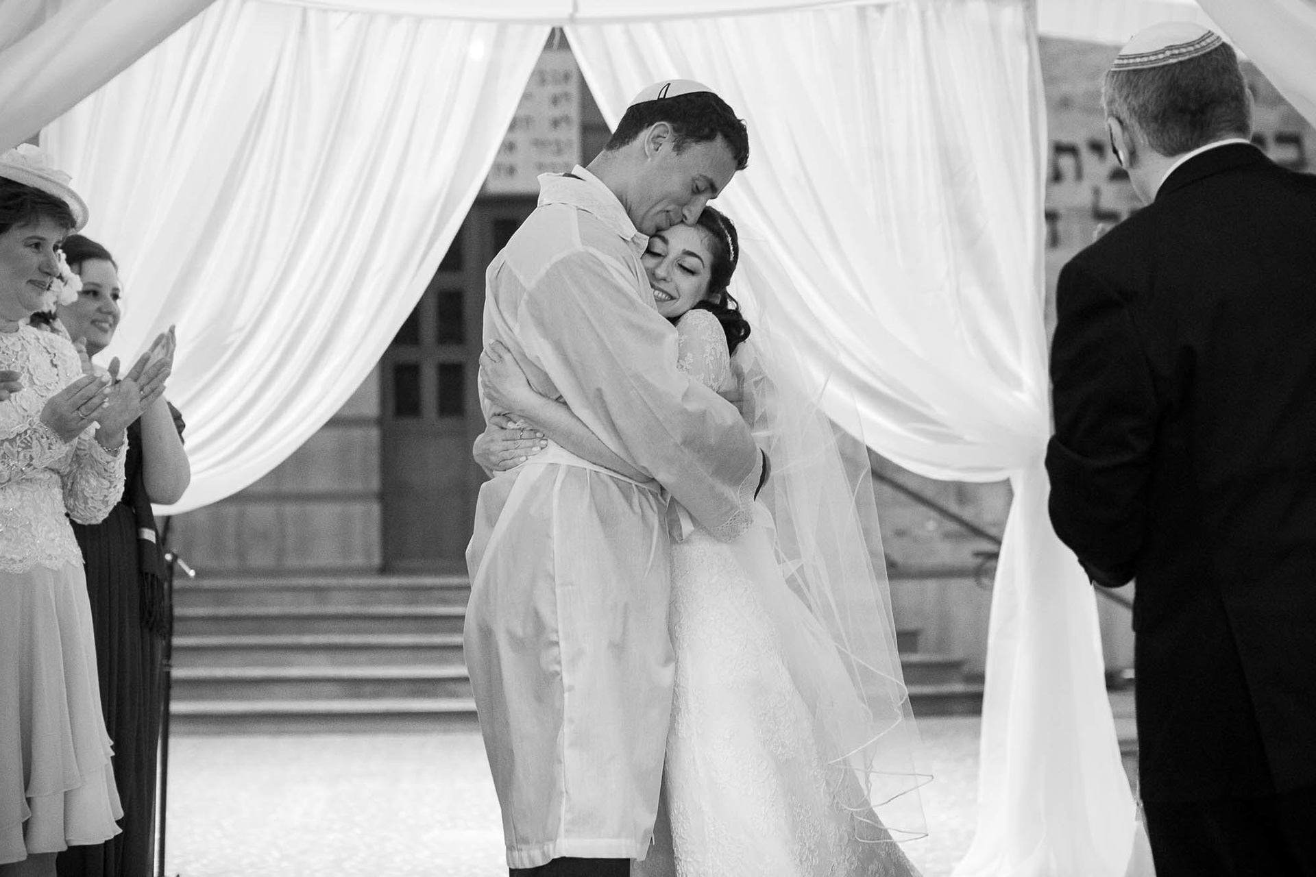 Arienne and Avi wed at Beth Tfiloh on Sunday, June10, 2018.