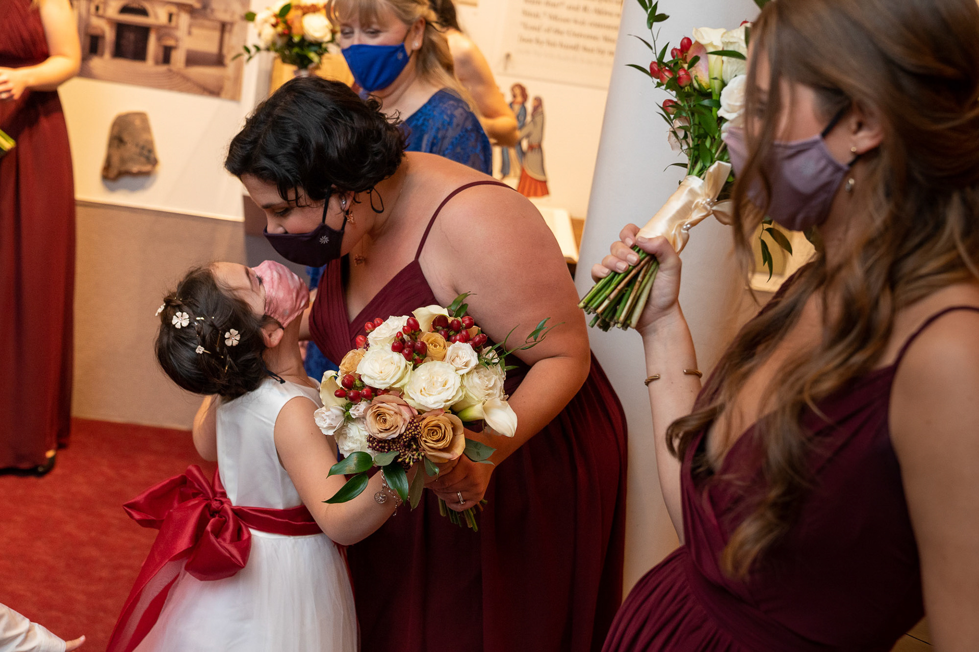 Melissa and Lee get married at Chizuk Amuno Congregation in Baltimore, MD on Saturday, November 7, 2020.