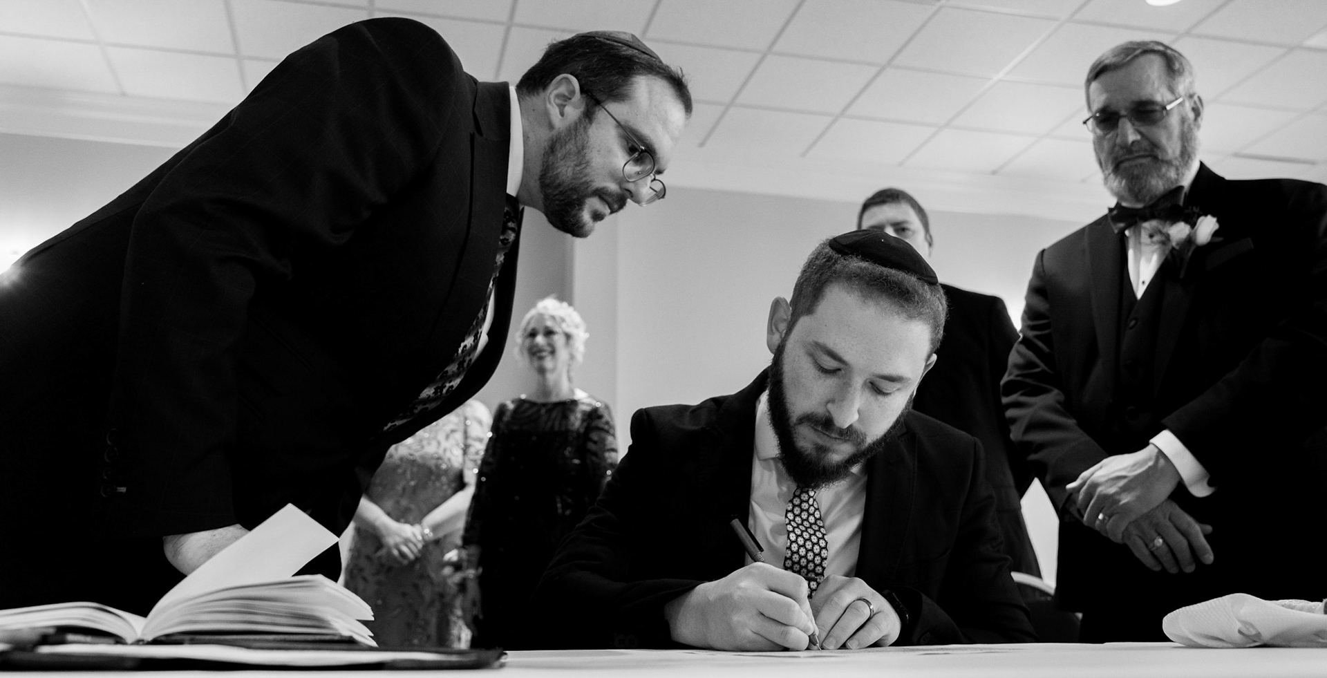 Wedding of Rebecca and Elliot at Beth Tfiloh in Pikesville, MD on Sunday, December 12, 2021.