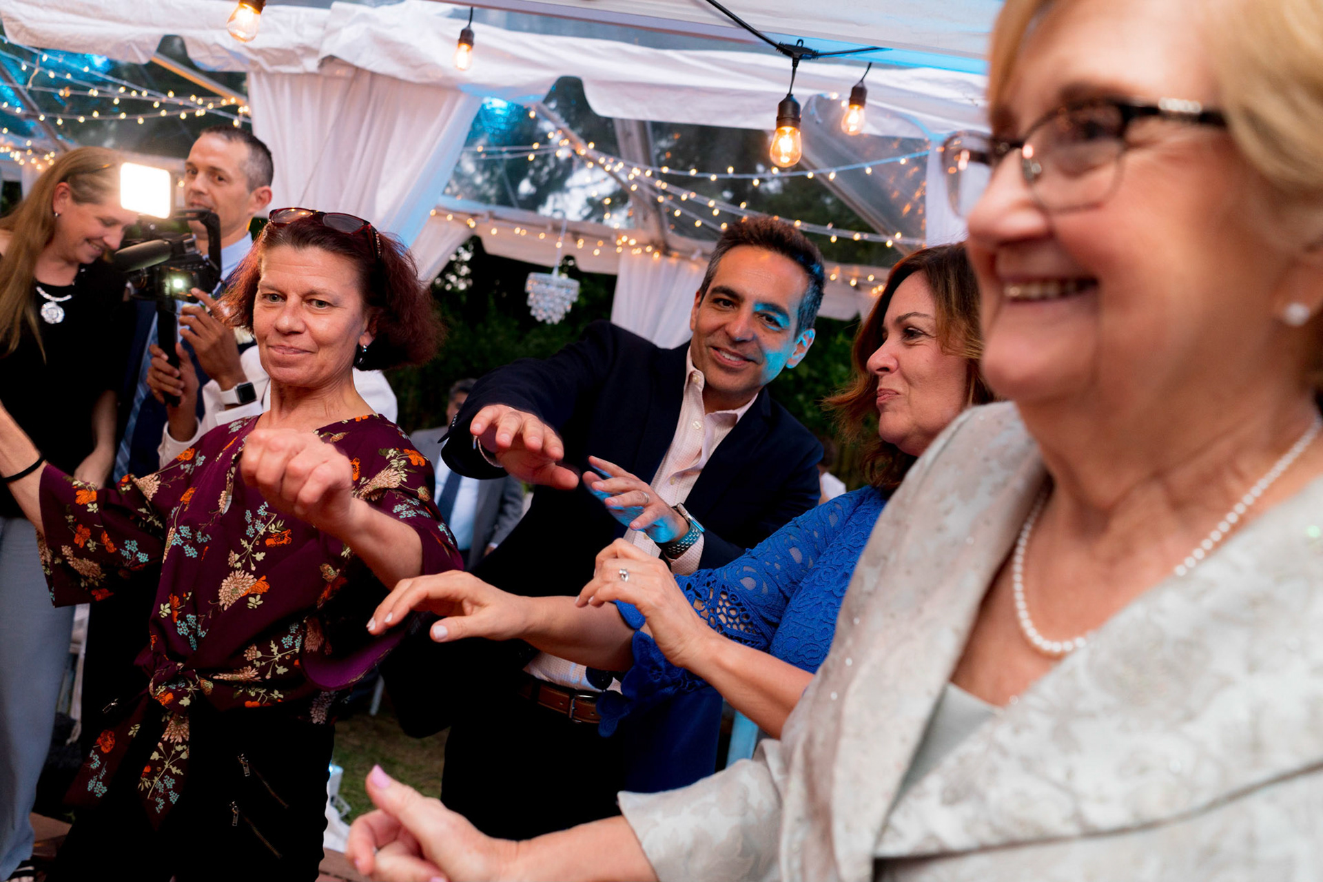 Marina and Mike’s intimate wedding at their home in Arlington, VA.