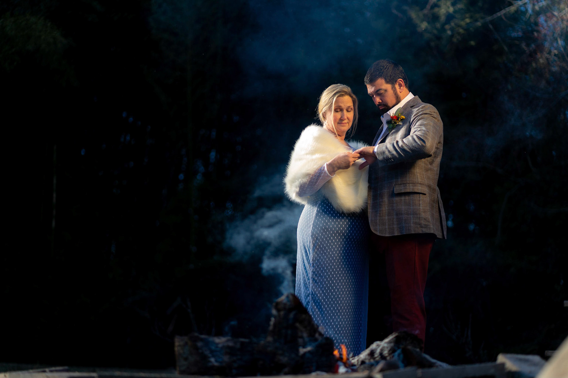 Sarah and Raj wed at their home in Parkton, MD on Sunday, December 27, 2020.