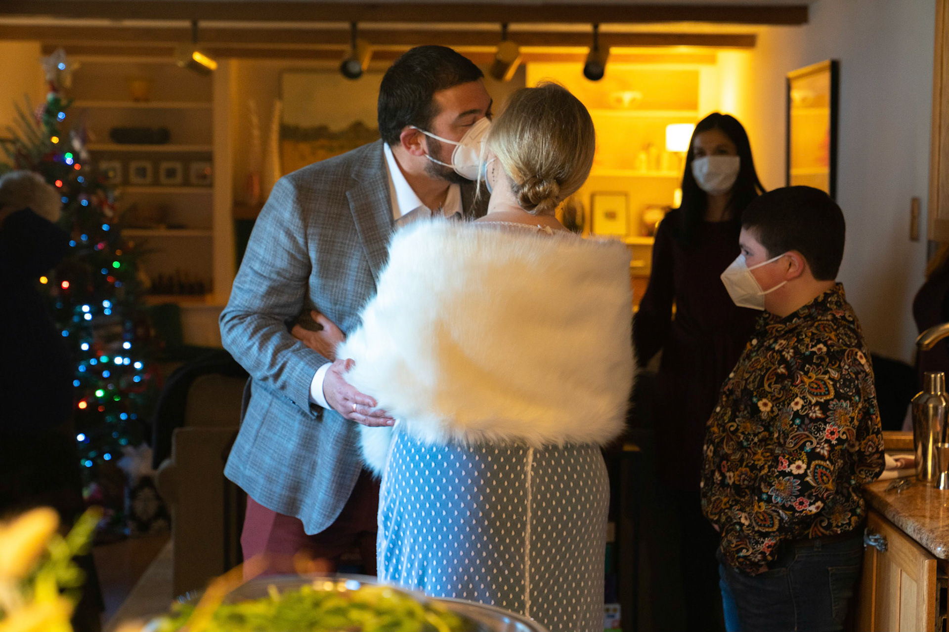 Sarah and Raj wed at their home in Parkton, MD on Sunday, December 27, 2020.