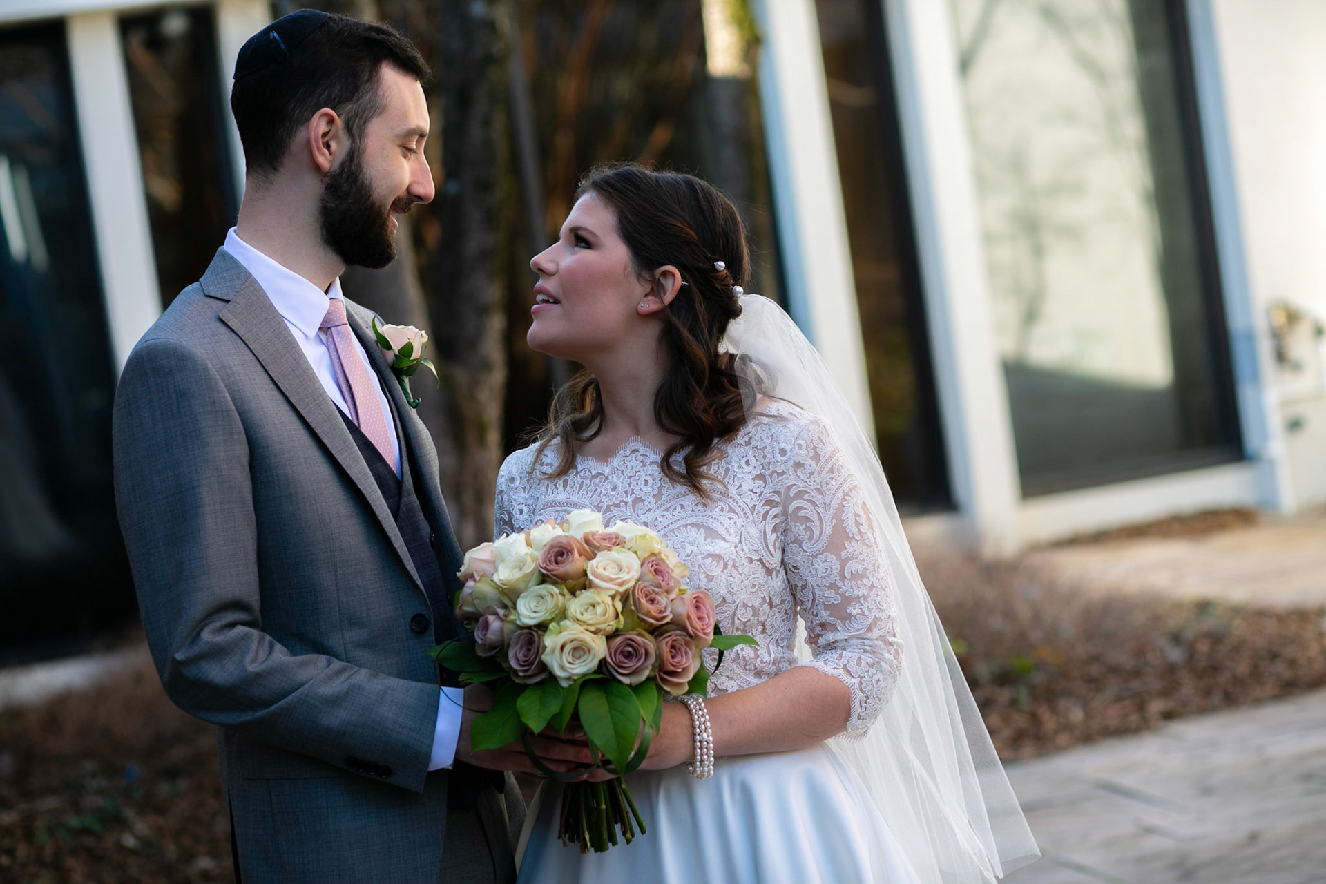 Alison and Shai wed at Beth Tfiloh in Baltimore, MD on Sunday, December 23, 2018.
