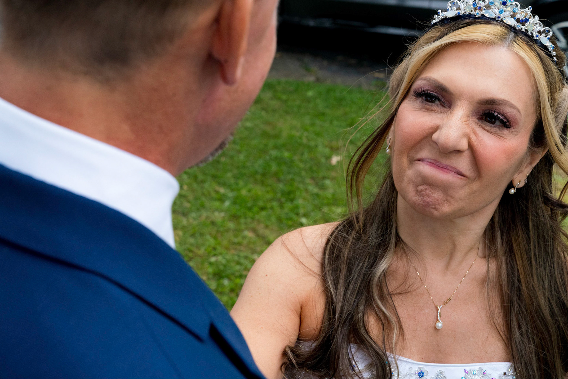 Marina and Mike’s intimate wedding at their home in Arlington, VA.