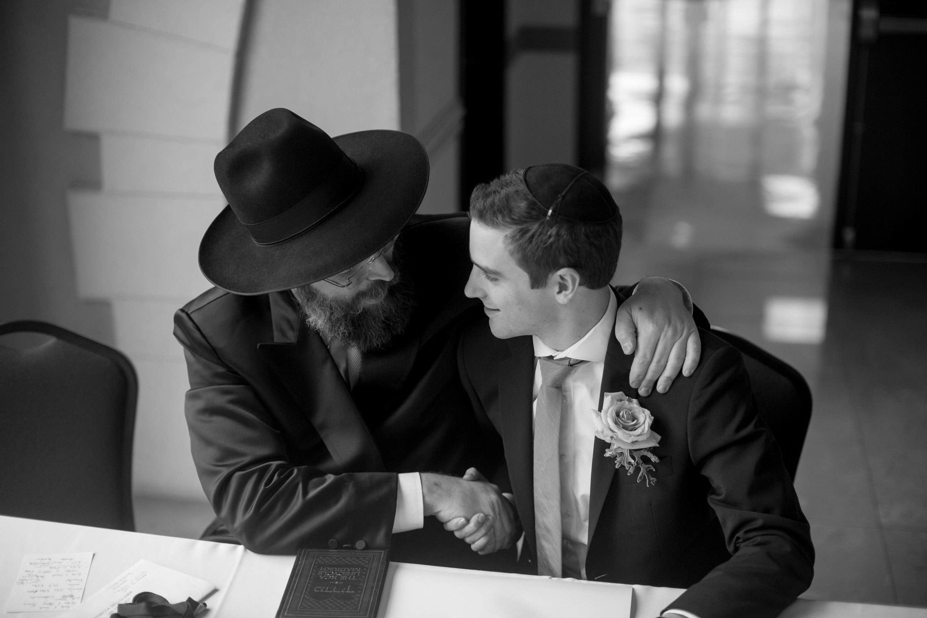 Rebecca and Gavriel's wedding at Shomrei Emunah on Sunday, November 22, 2015.
