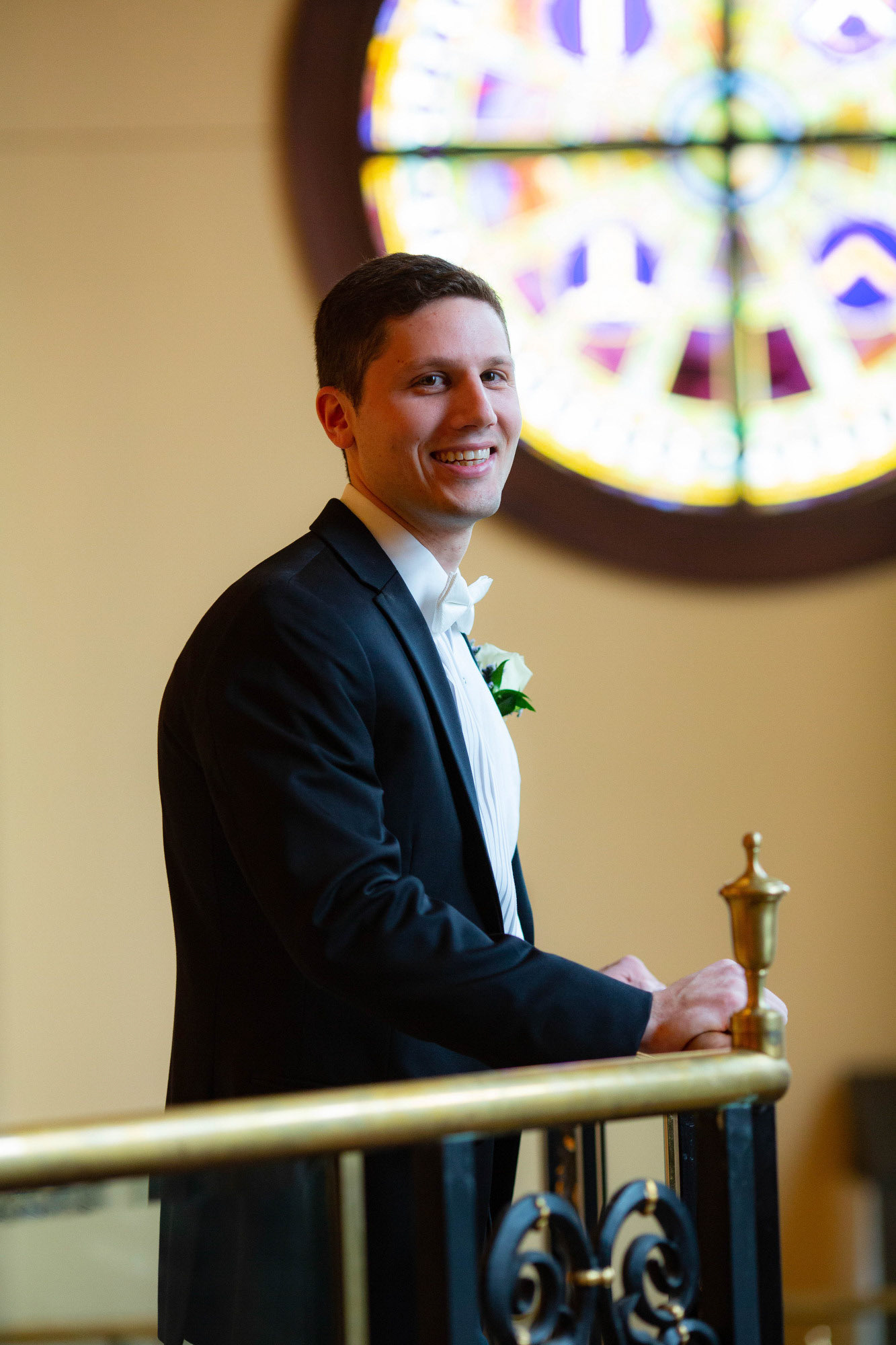 Modern Orthodox Jewish Wedding Grand Lodge Hunt Valley Baltimore Chosson Kallah Tish Bedeken Chuppah Party Portraits Spring Cloudy Rain Fran Berger