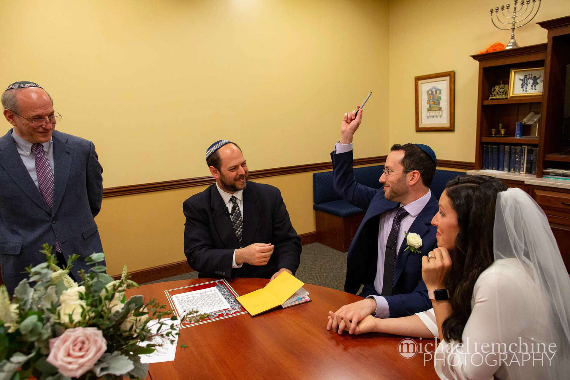 Julie and Michael wed at Moses Montefiore in Baltimore, MD on Sunday, May 5, 2019.